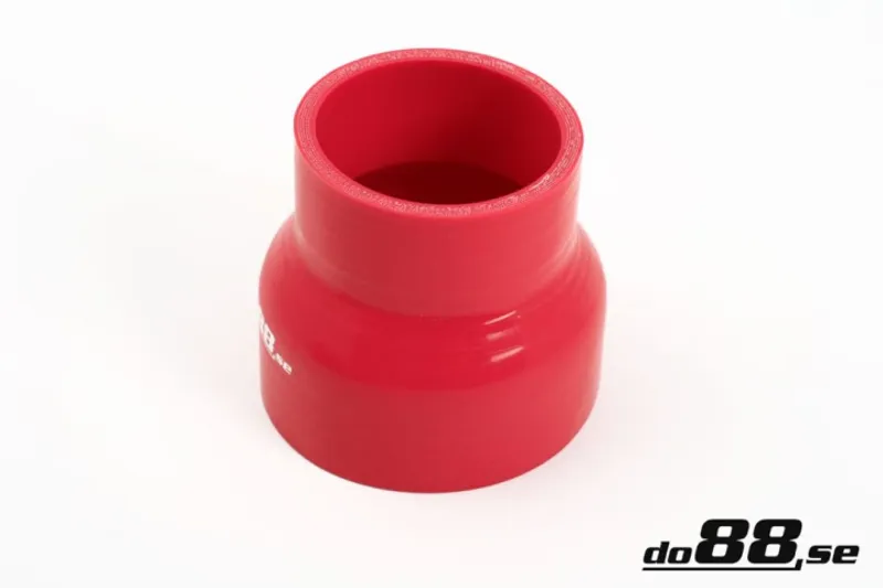 Silikonslange R&oslash;d reducering 3 - 4'' (76-102mm)